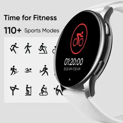 DIZO Watch R AMOLED with 45 mm Dial Size (by realme techLife) (Sleek Silver Strap, Free Size) DIZO Watch R AMOLED with 45 mm Dial Size (by realme techLife) (Sleek Silver Strap, Free Size)
